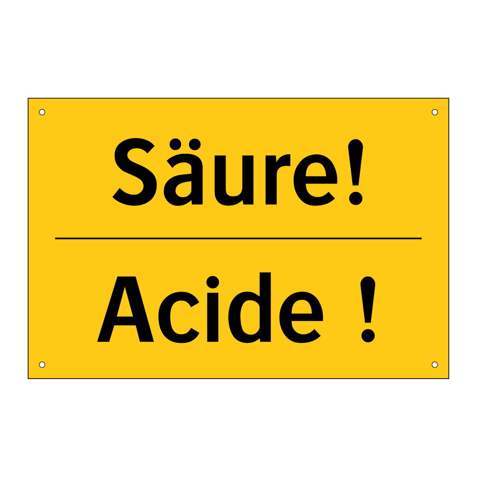 Säure! - Acide !