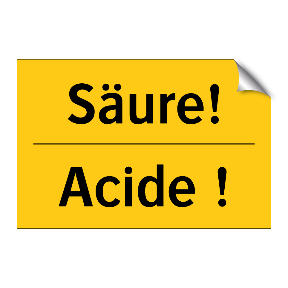 Säure! - Acide !
