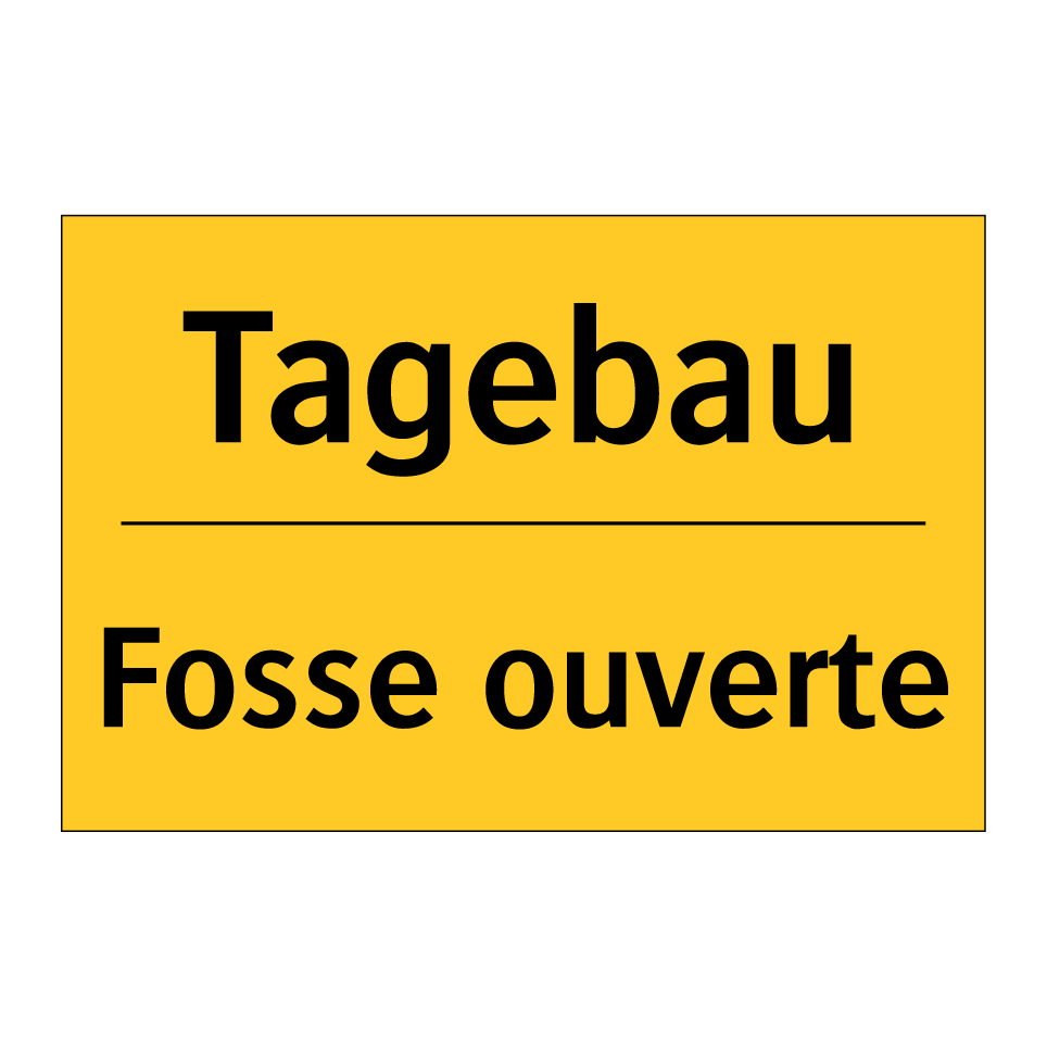 Tagebau - Fosse ouverte