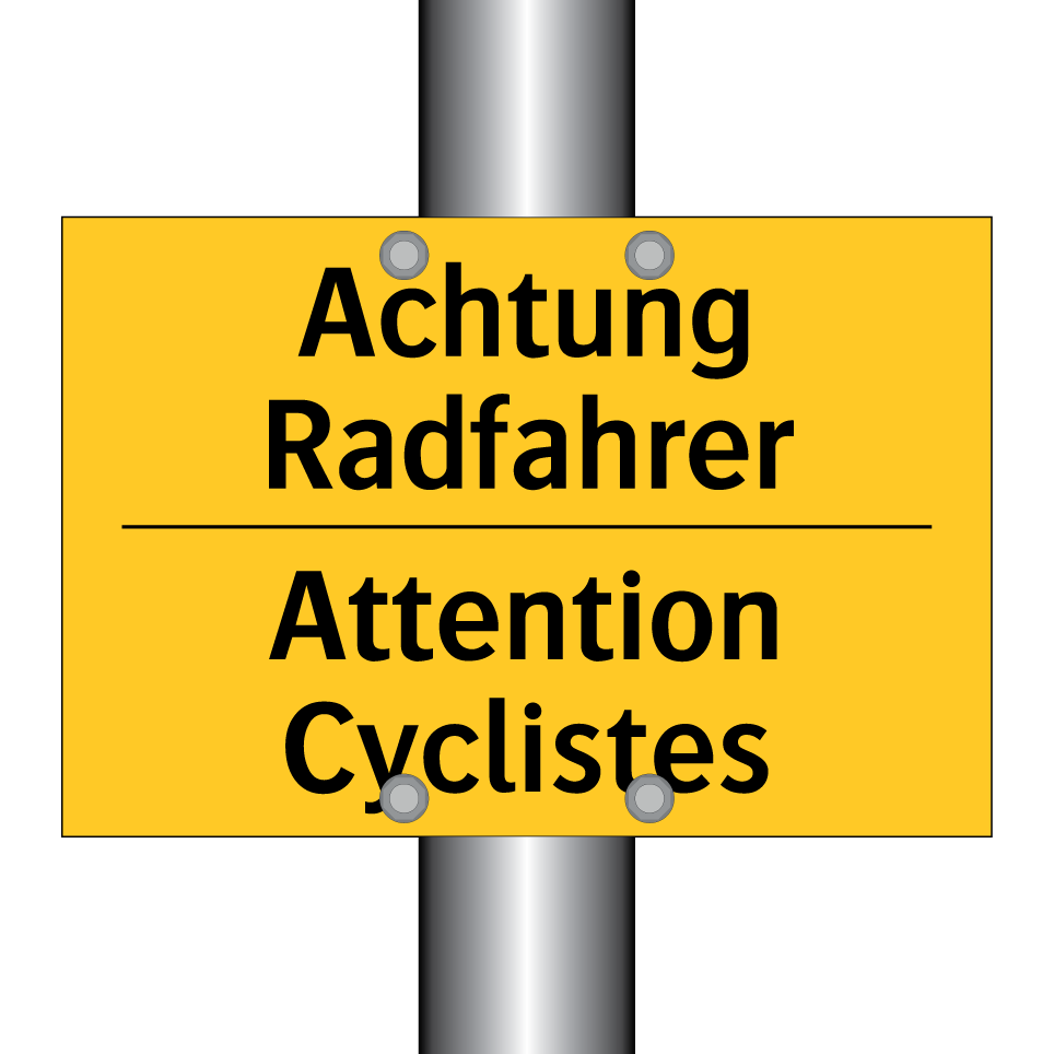 Achtung Radfahrer - Attention Cyclistes