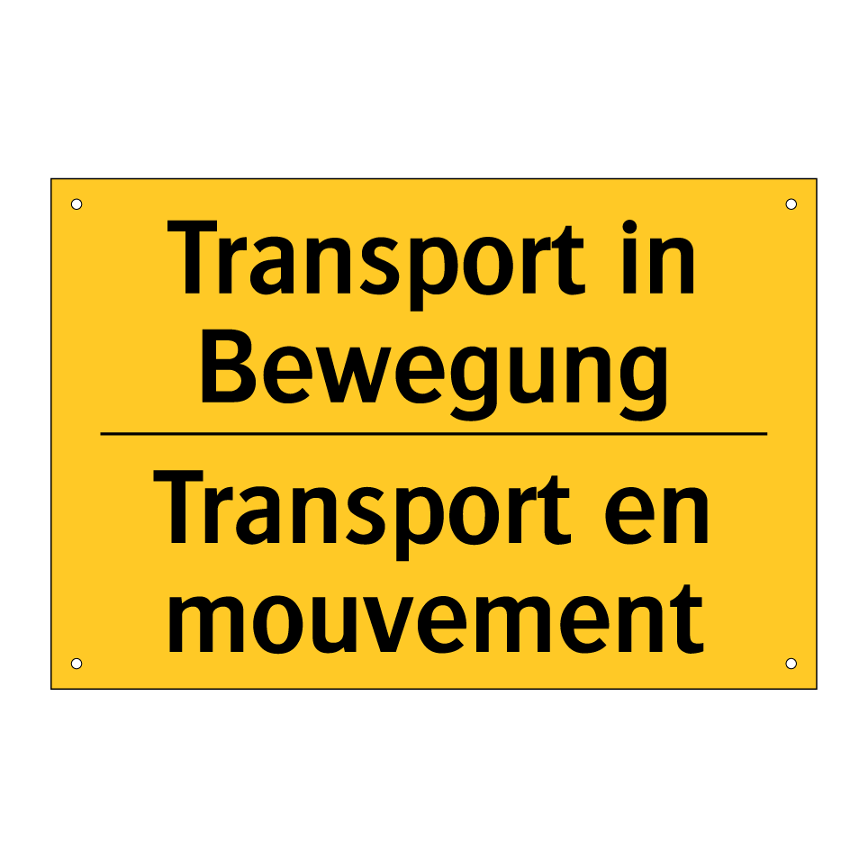 Transport in Bewegung - Transport en mouvement