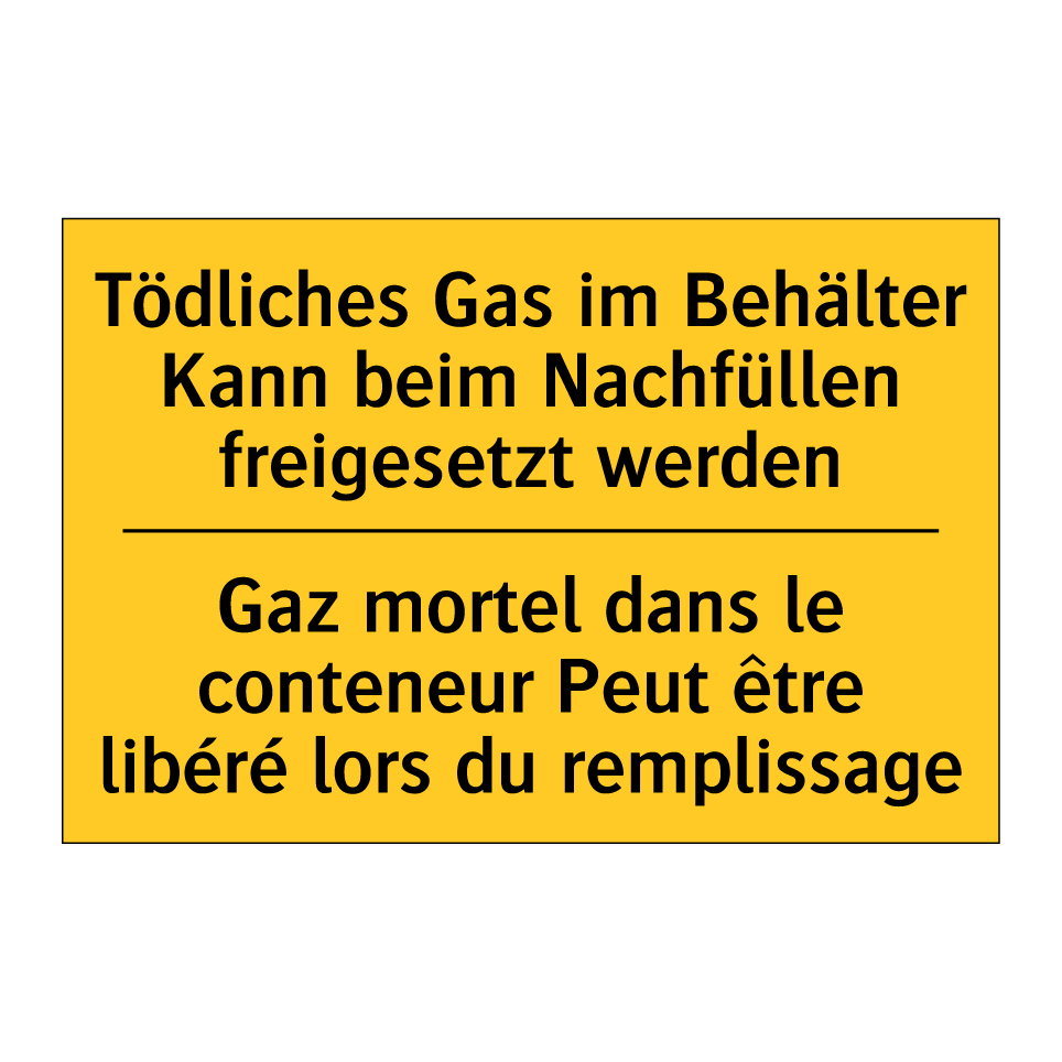 Tödliches Gas im Behälter Kann  /.../ - Gaz mortel dans le conteneur Peut  /.../