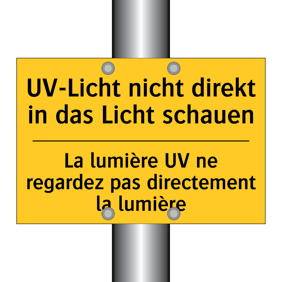 UV-Licht nicht direkt in das Licht  /.../ - La lumière UV ne regardez pas  /.../