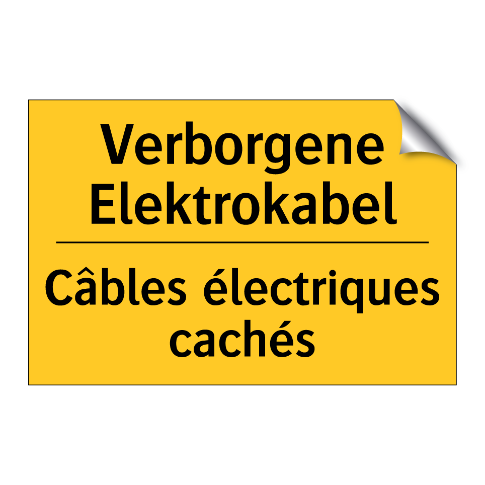 Verborgene Elektrokabel - Câbles électriques cachés