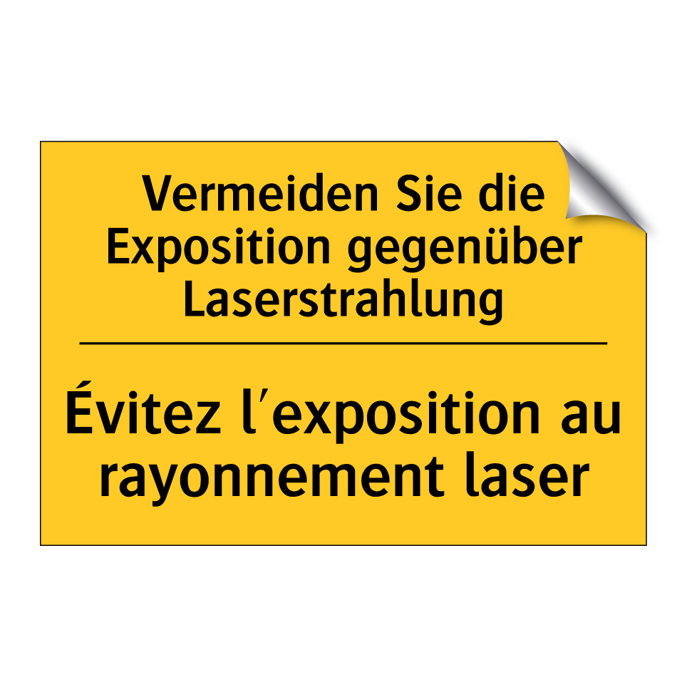 Vermeiden Sie die Exposition gegenüber  /.../ - Évitez l'exposition au rayonnement  /.../