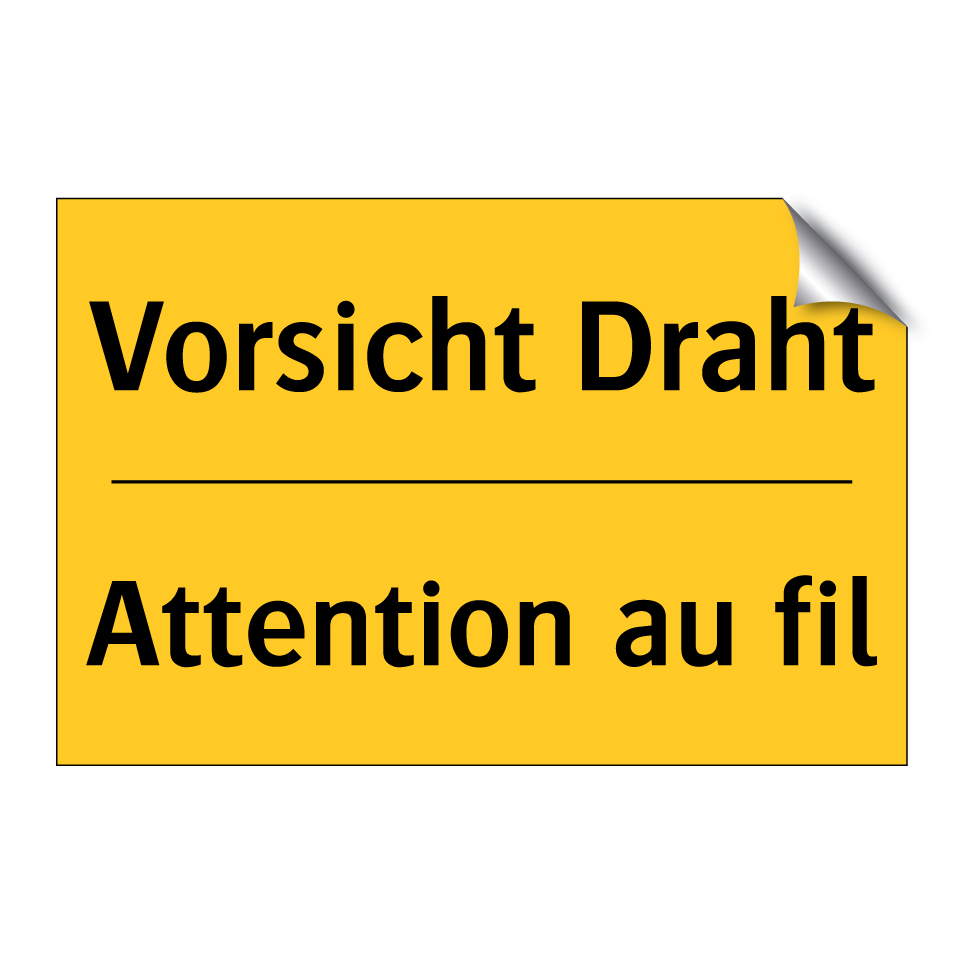 Vorsicht Draht - Attention au fil