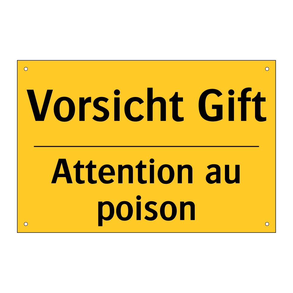 Vorsicht Gift - Attention au poison