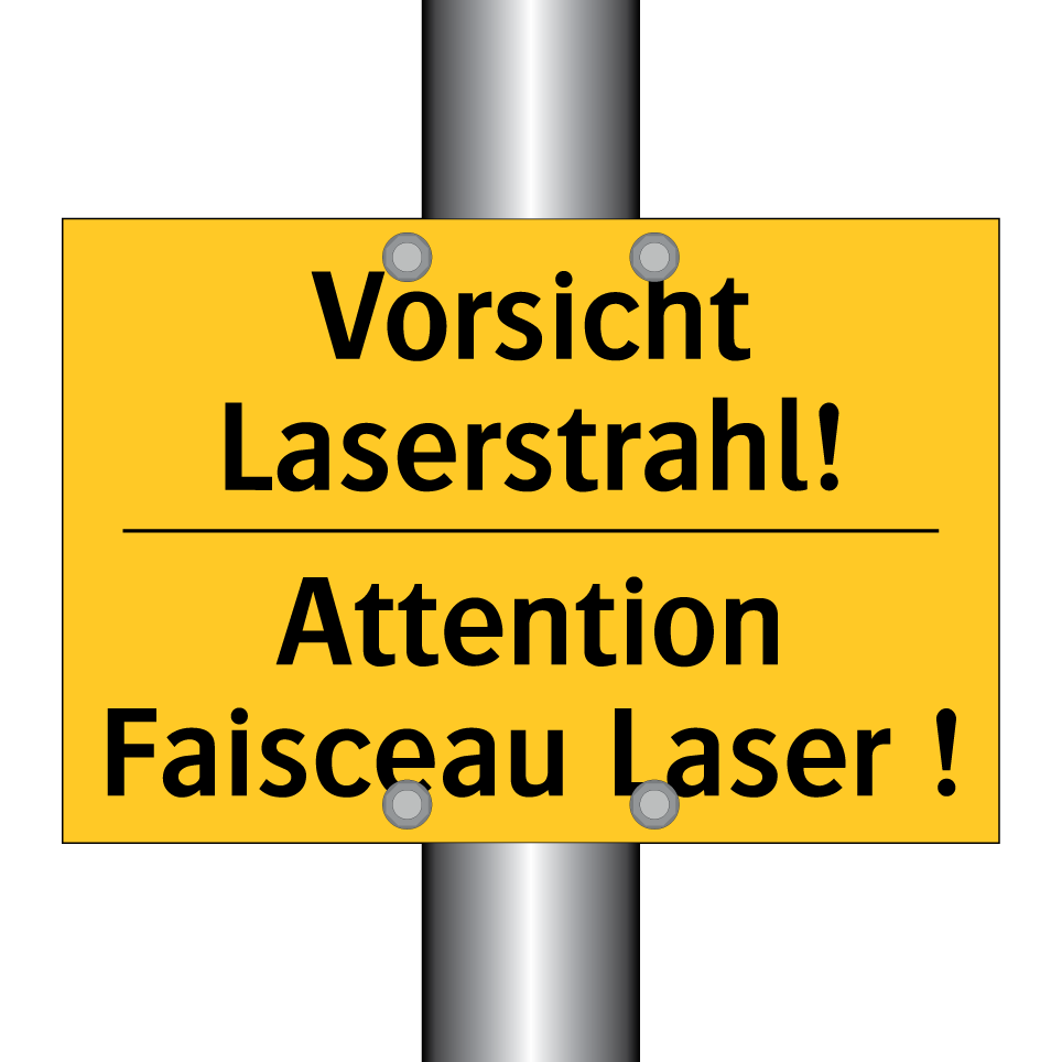 Vorsicht Laserstrahl! - Attention Faisceau Laser !