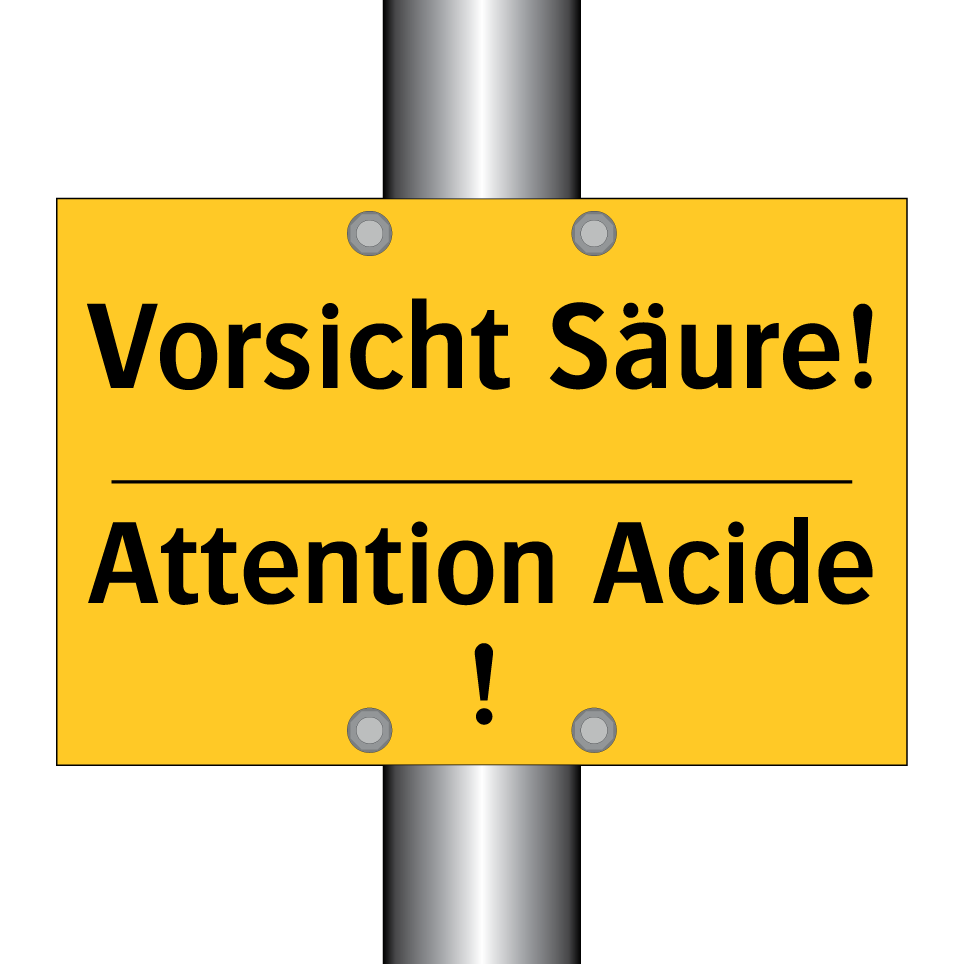 Vorsicht Säure! - Attention Acide !