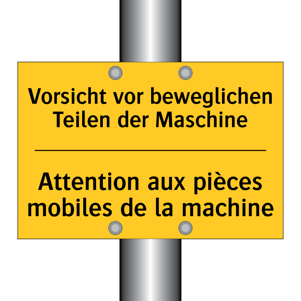 Vorsicht vor beweglichen Teilen  /.../ - Attention aux pièces mobiles de  /.../