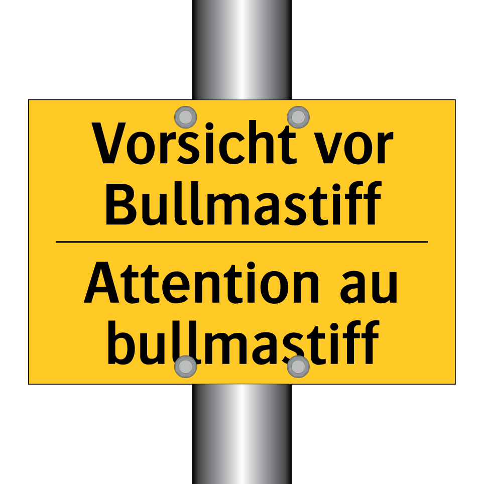 Vorsicht vor Bullmastiff - Attention au bullmastiff
