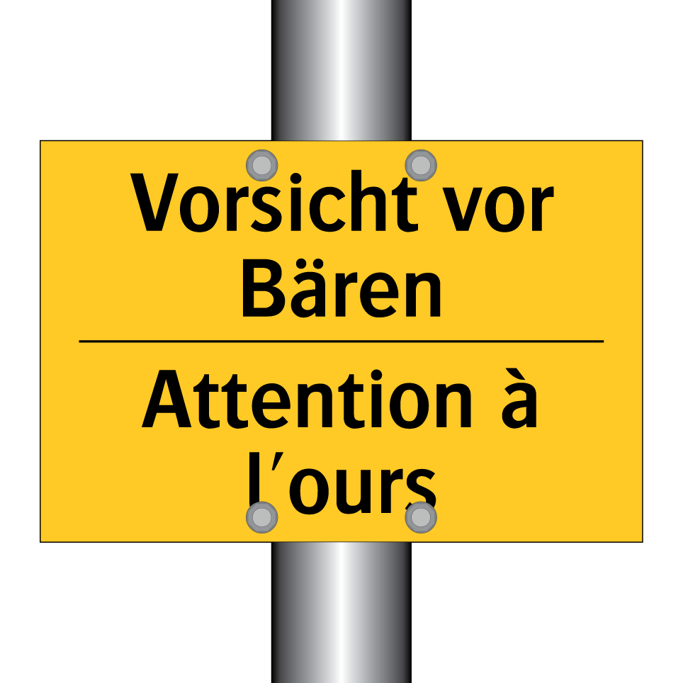 Vorsicht vor Bären - Attention à l'ours