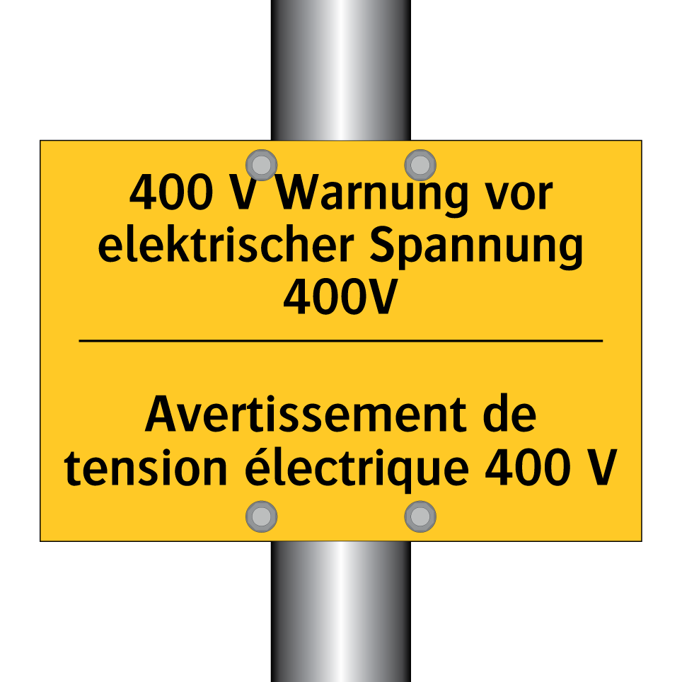 400 V Warnung vor elektrischer  /.../ - Avertissement de tension électrique  /.../