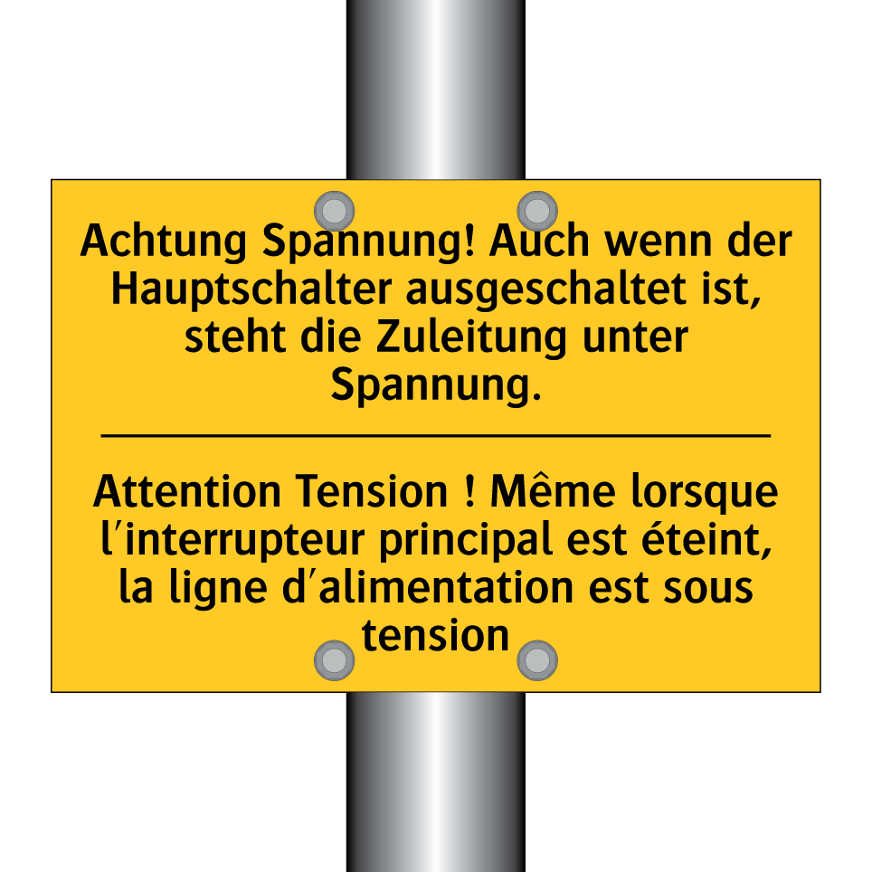 Achtung Spannung! Auch wenn der  /.../ - Attention Tension ! Même lorsque  /.../