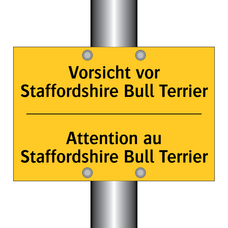 Vorsicht vor Staffordshire Bull  /.../ - Attention au Staffordshire Bull  /.../