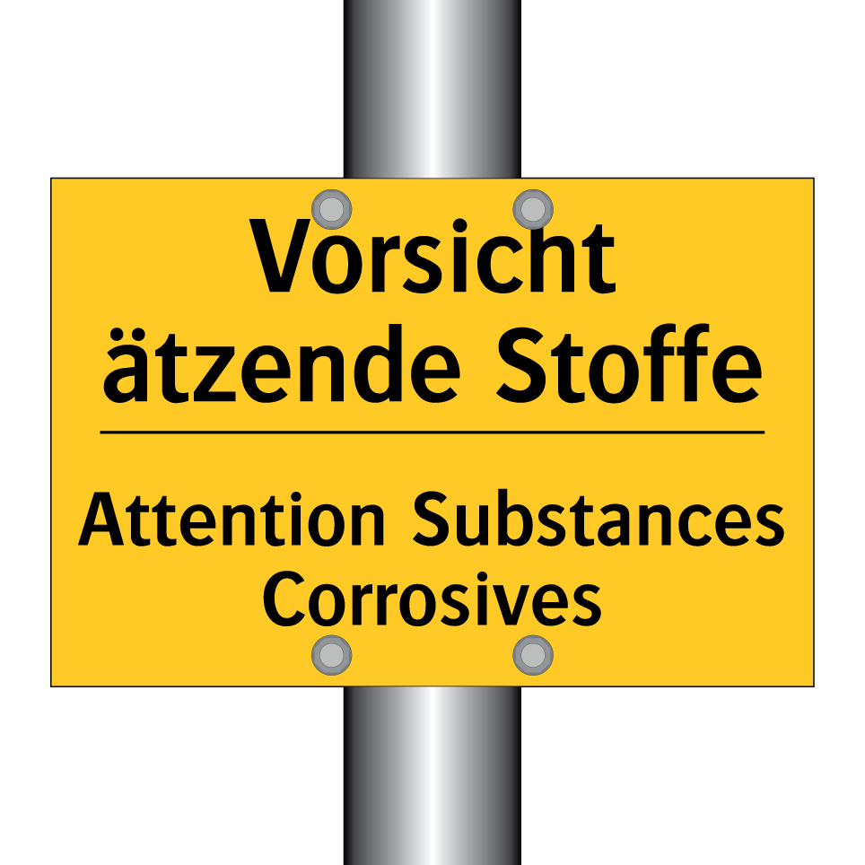 Vorsicht ätzende Stoffe - Attention Substances Corrosives /.../