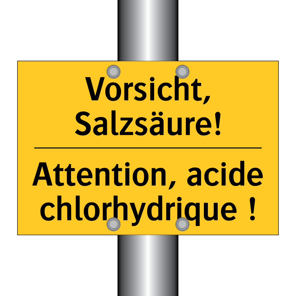 Vorsicht, Salzsäure! - Attention, acide chlorhydrique  /.../