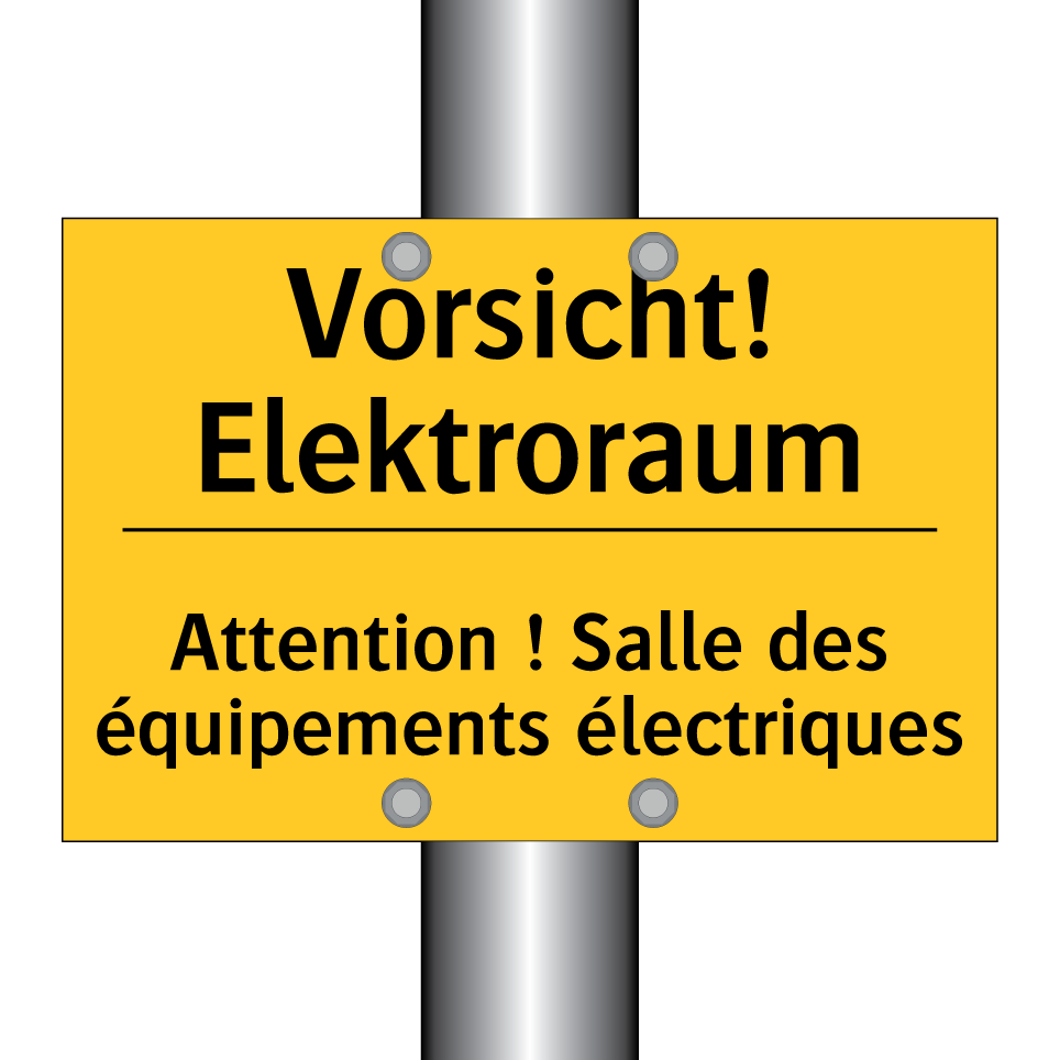 Vorsicht! Elektroraum - Attention ! Salle des équipements  /.../