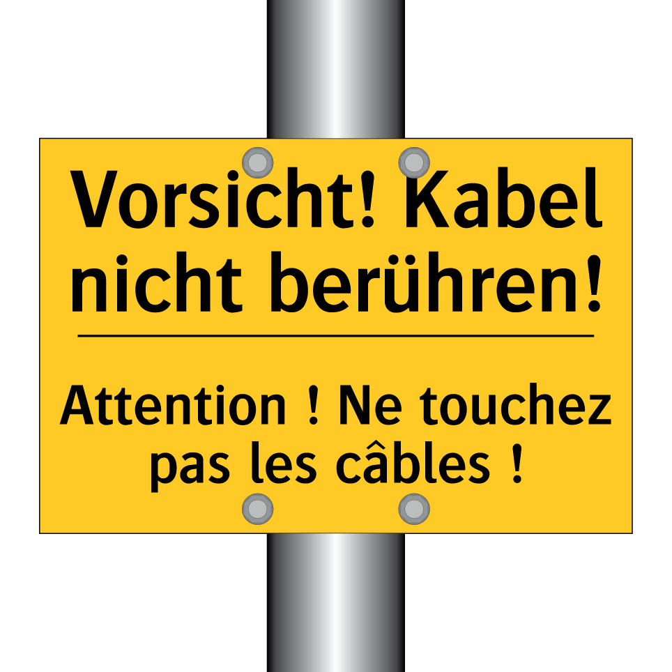 Vorsicht! Kabel nicht berühren! /.../ - Attention ! Ne touchez pas les  /.../