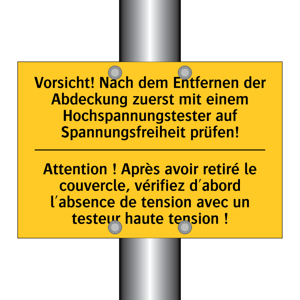 Vorsicht! Nach dem Entfernen der  /.../ - Attention ! Après avoir retiré  /.../