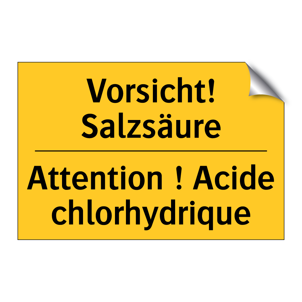Vorsicht! Salzsäure - Attention ! Acide chlorhydrique /.../
