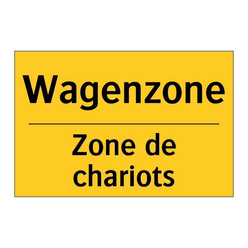 Wagenzone - Zone de chariots