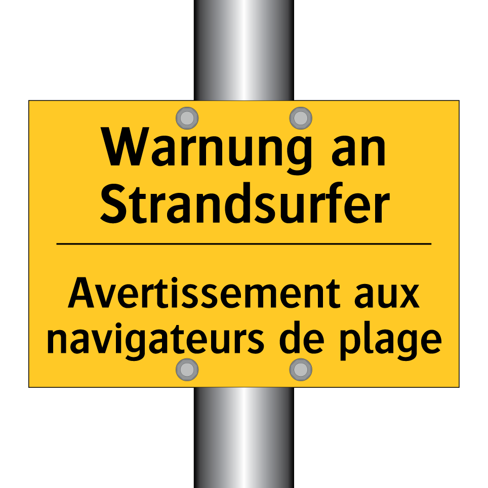 Warnung an Strandsurfer - Avertissement aux navigateurs  /.../