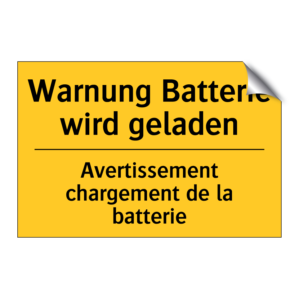 Warnung Batterie wird geladen - Avertissement chargement de la  /.../