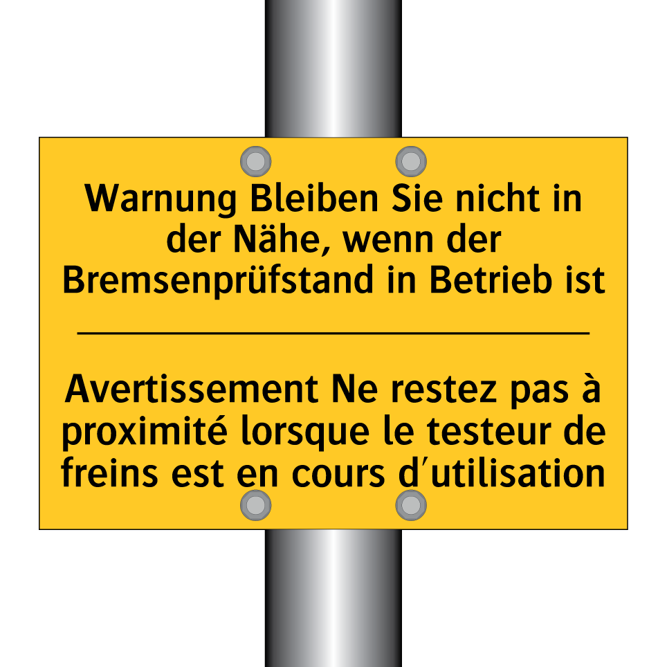 Warnung Bleiben Sie nicht in der  /.../ - Avertissement Ne restez pas à  /.../