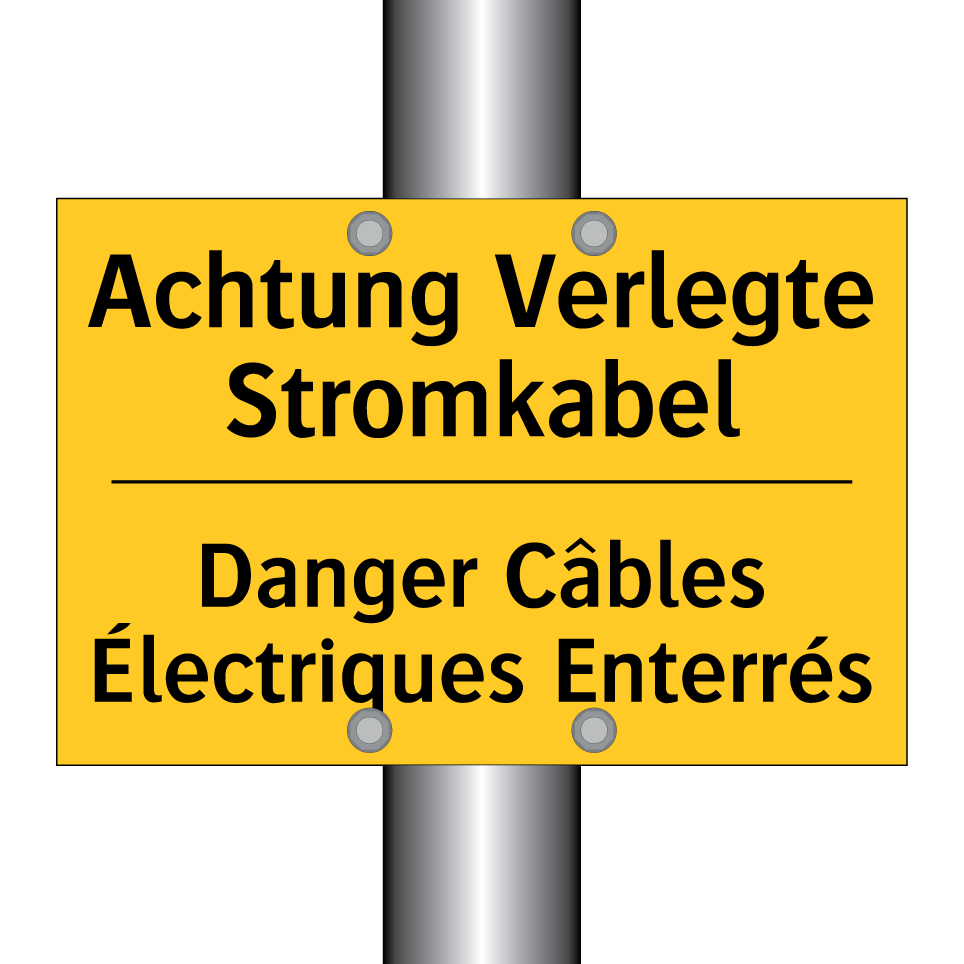 Achtung Verlegte Stromkabel - Danger Câbles Électriques Enterrés /.../