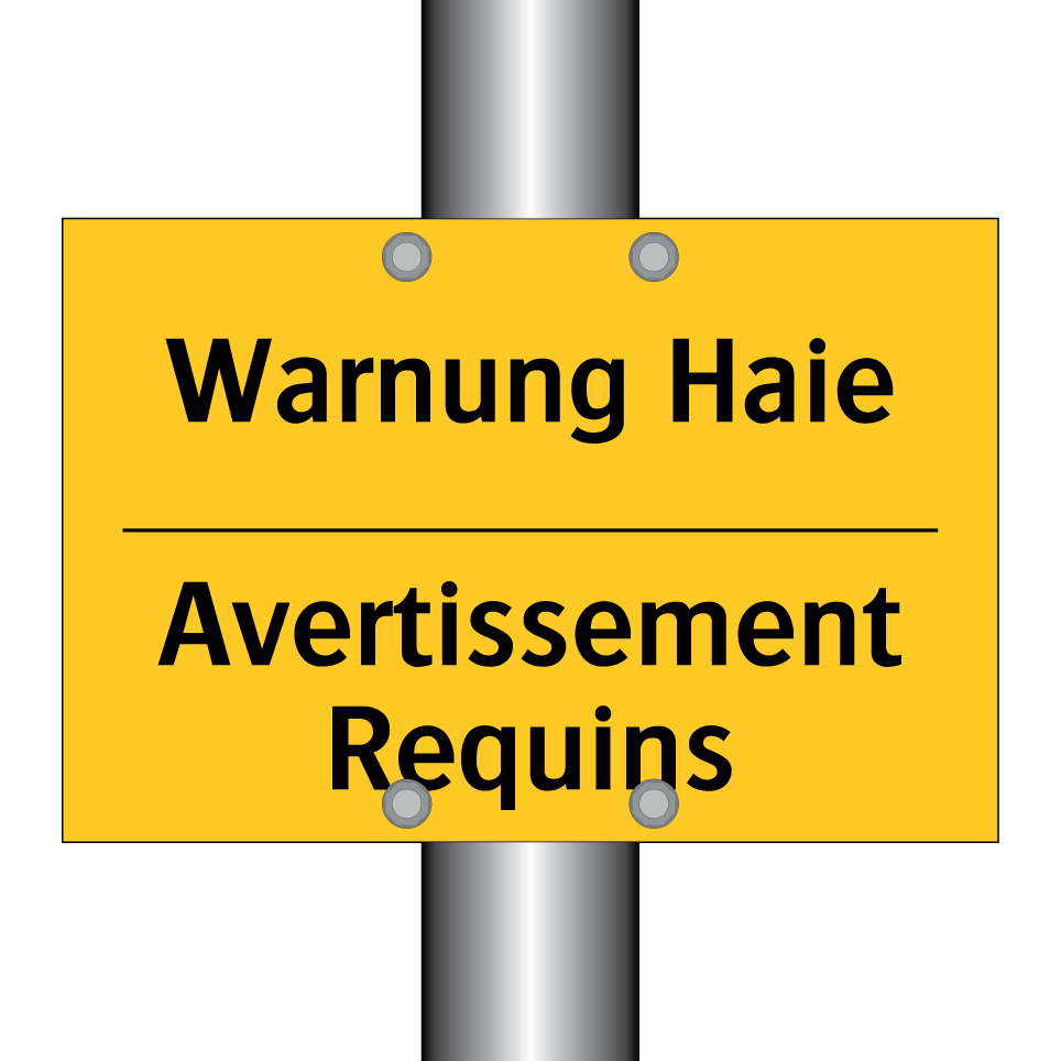Warnung Haie - Avertissement Requins