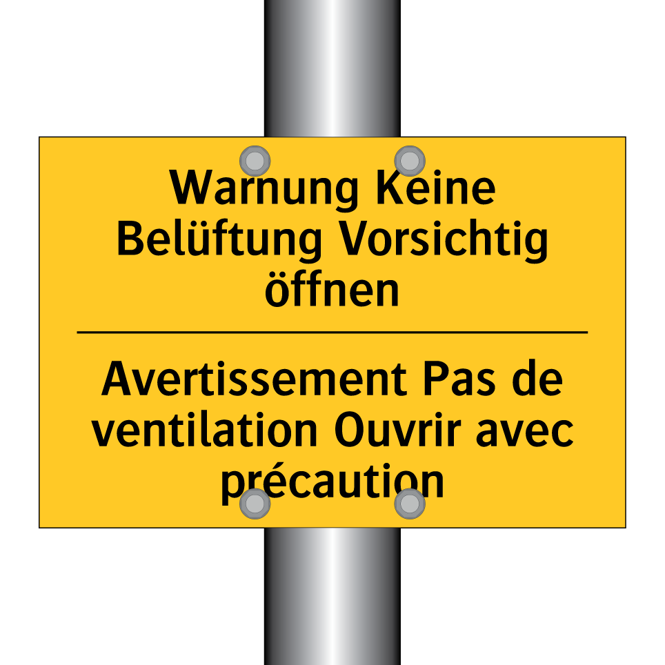 Warnung Keine Belüftung Vorsichtig  /.../ - Avertissement Pas de ventilation  /.../