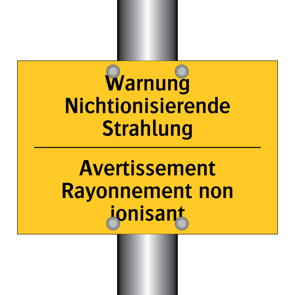 Warnung Nichtionisierende Strahlung /.../ - Avertissement Rayonnement non  /.../