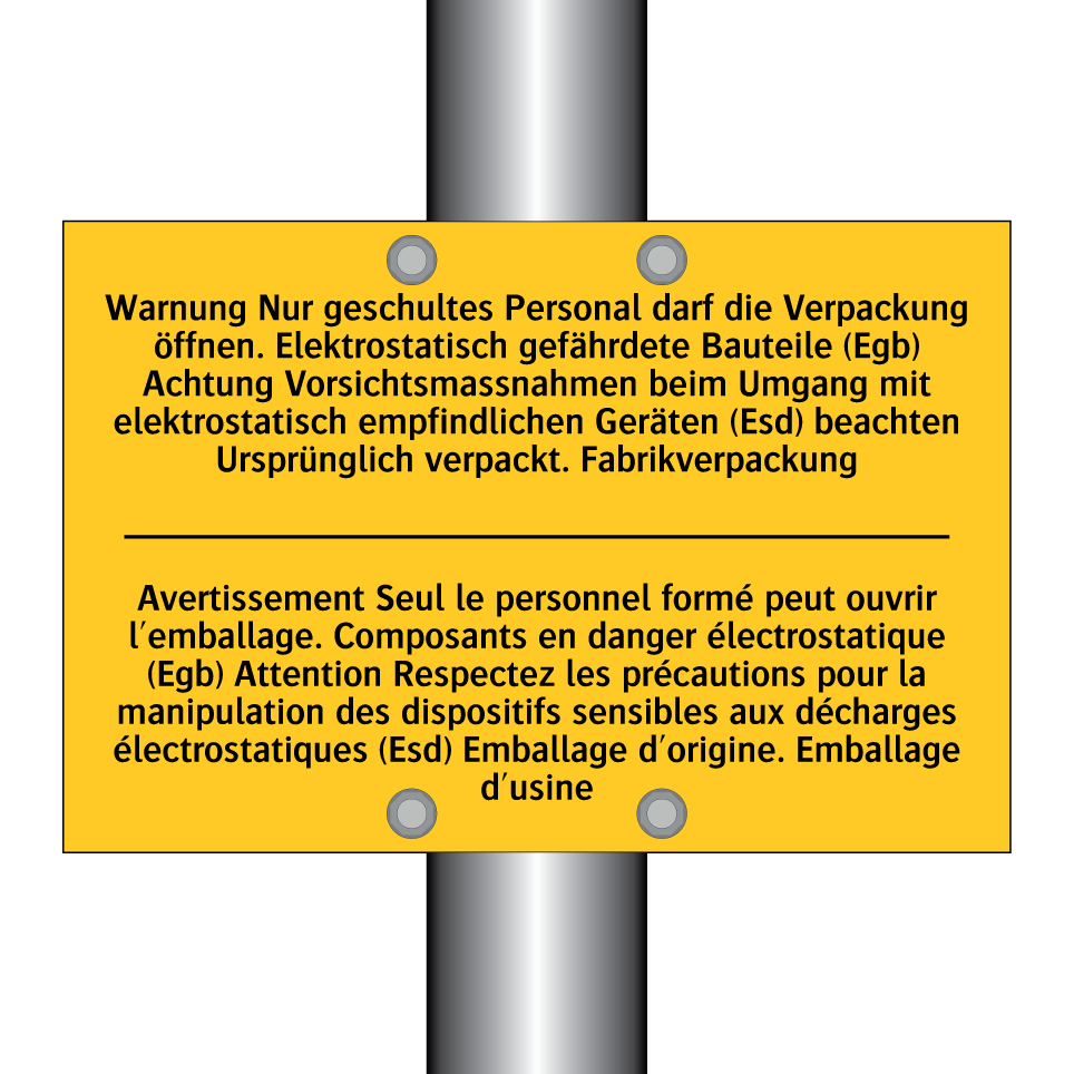 Warnung Nur geschultes Personal  /.../ - Avertissement Seul le personnel  /.../