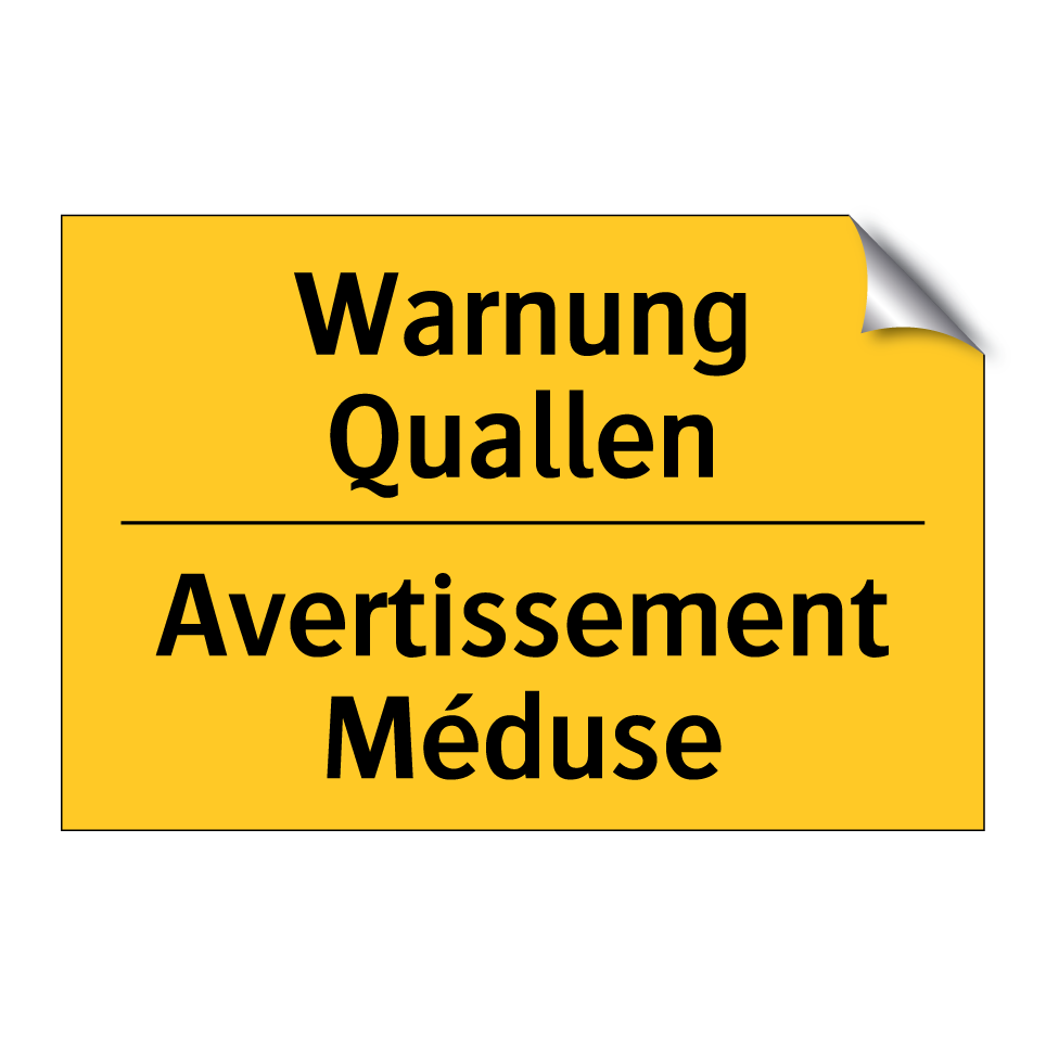 Warnung Quallen - Avertissement Méduse