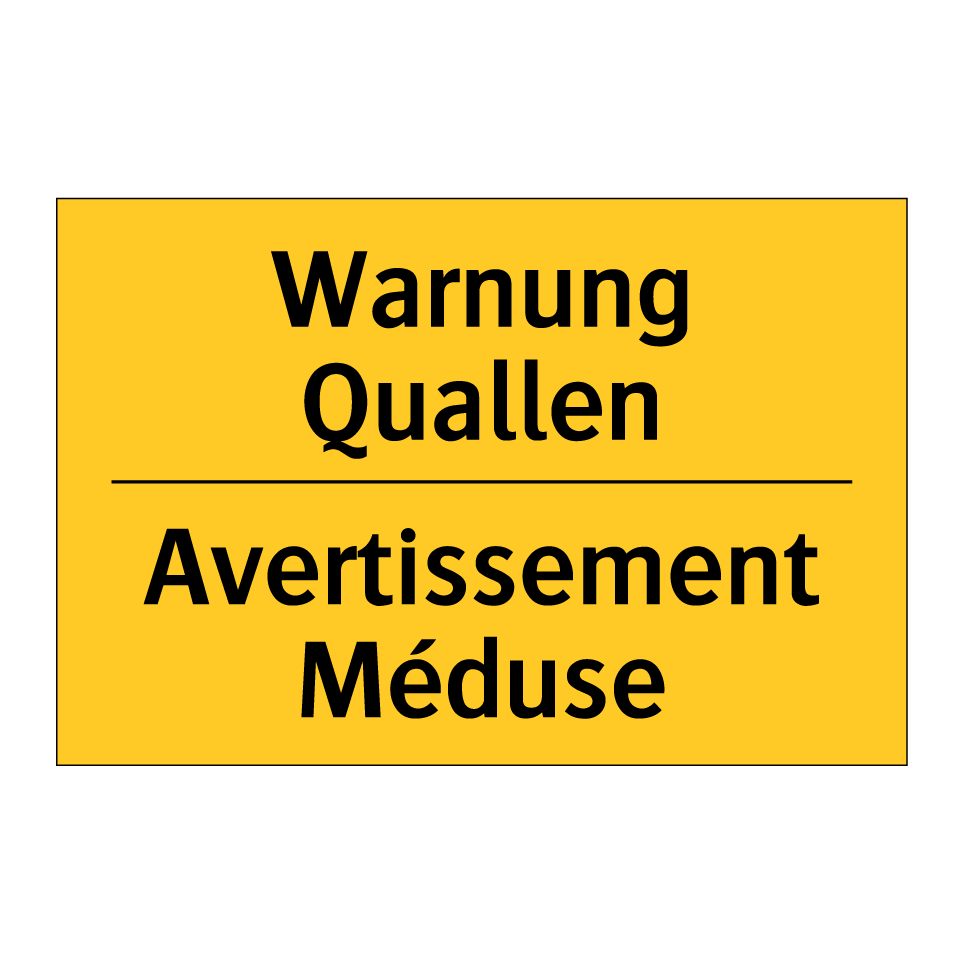 Warnung Quallen - Avertissement Méduse