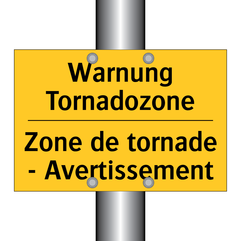 Warnung Tornadozone - Zone de tornade - Avertissement /.../