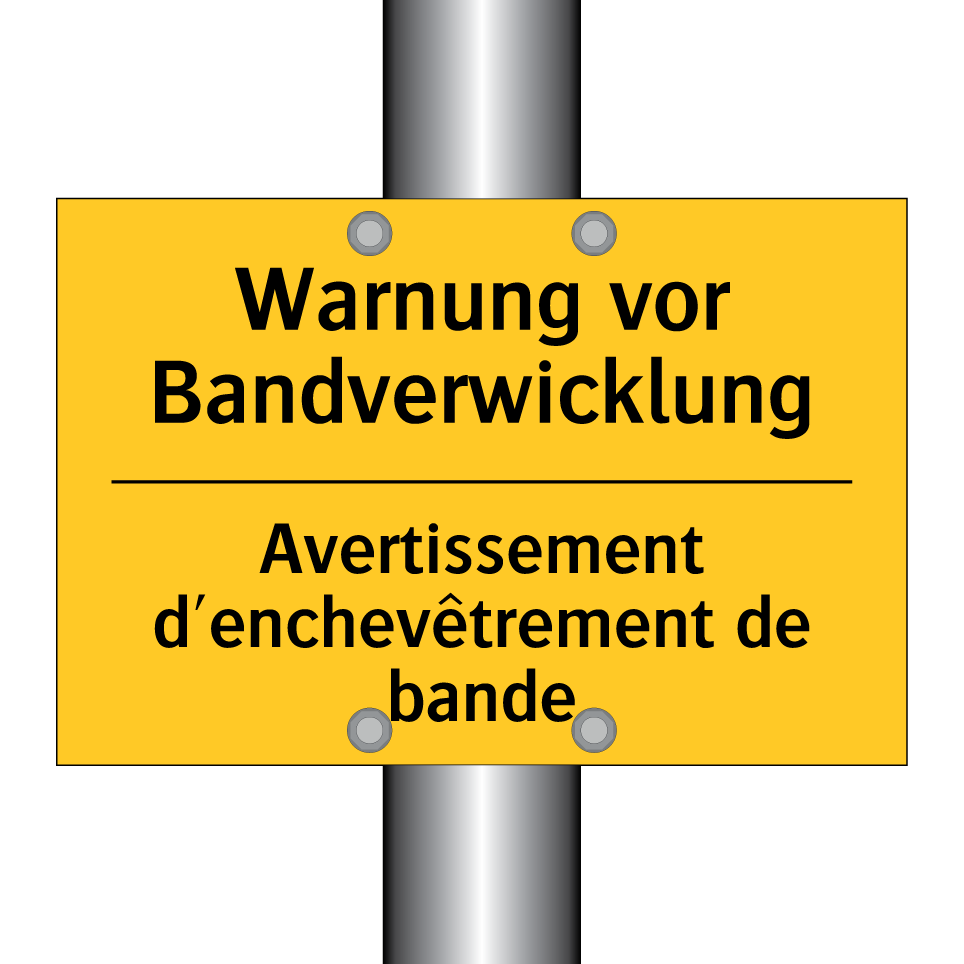 Warnung vor Bandverwicklung - Avertissement d'enchevêtrement  /.../