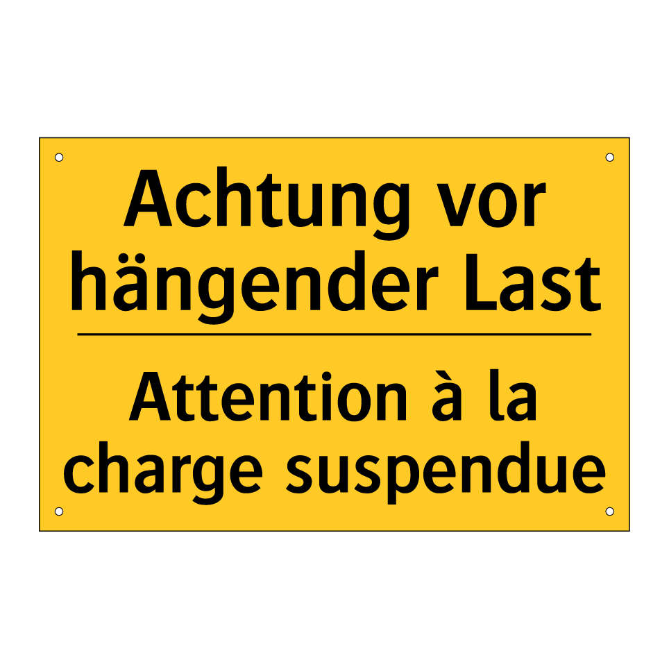 Achtung vor hängender Last - Attention à la charge suspendue /.../