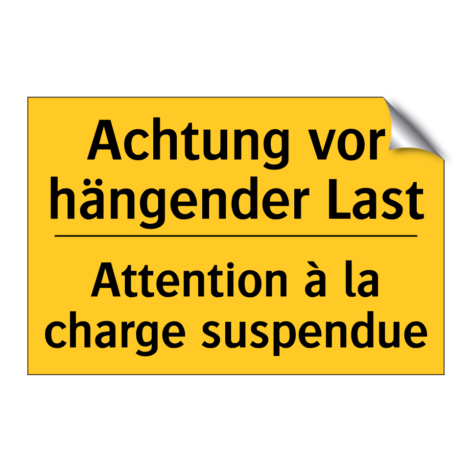 Achtung vor hängender Last - Attention à la charge suspendue /.../