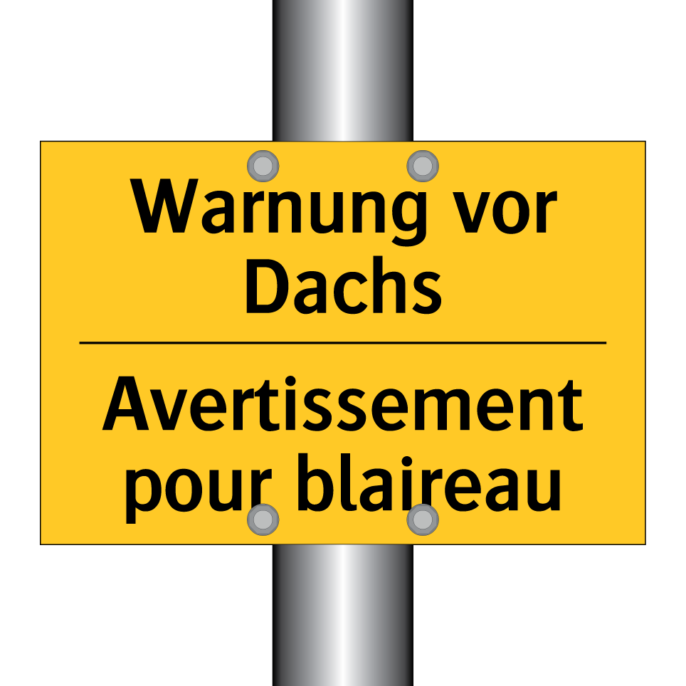 Warnung vor Dachs - Avertissement pour blaireau