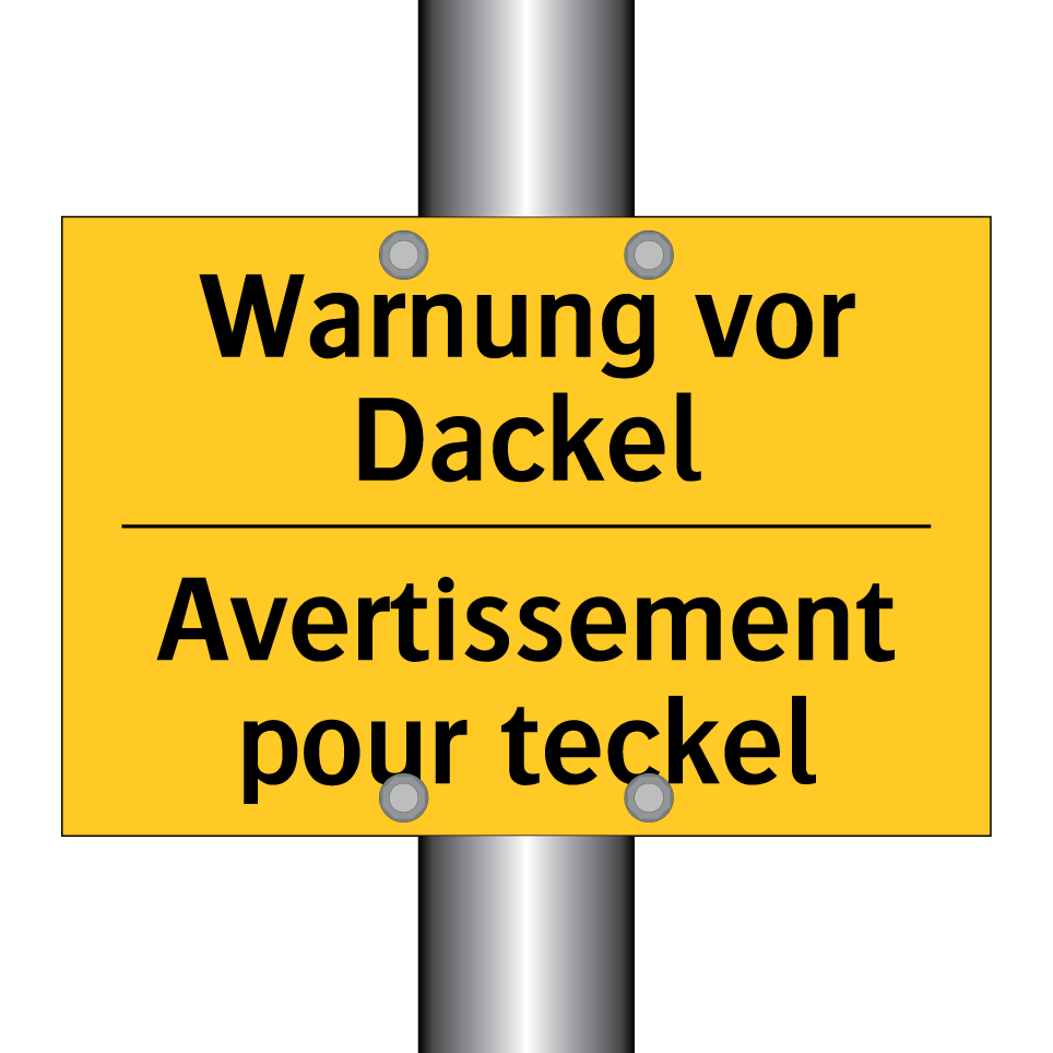Warnung vor Dackel - Avertissement pour teckel