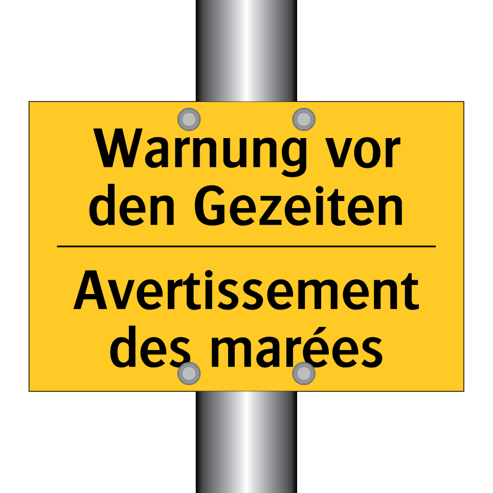 Warnung vor den Gezeiten - Avertissement des marées