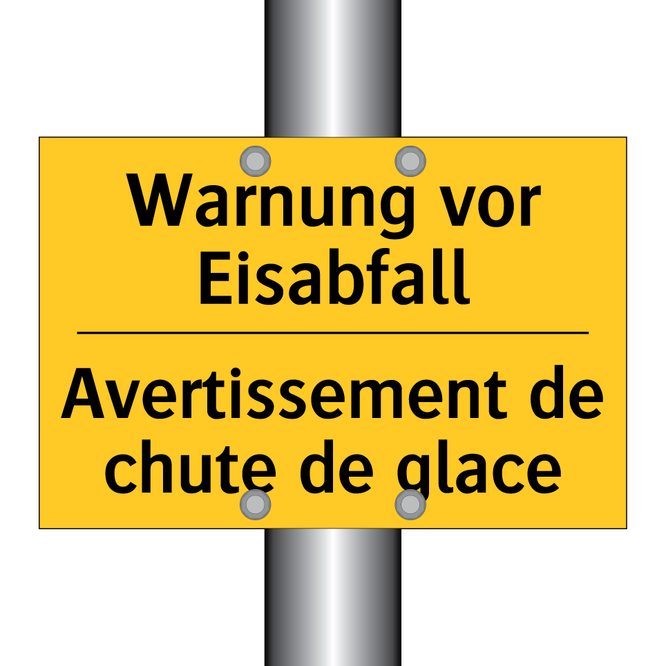 Warnung vor Eisabfall - Avertissement de chute de glace /.../