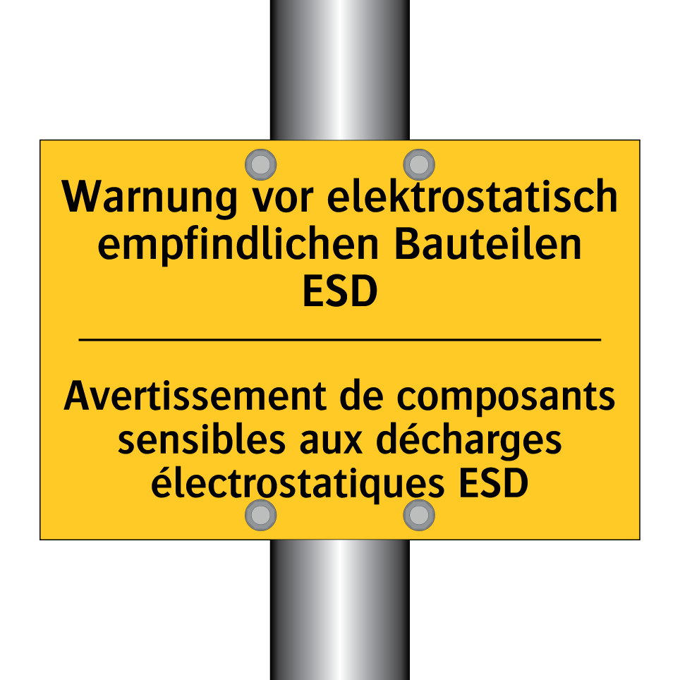 Warnung vor elektrostatisch empfindlichen  /.../ - Avertissement de composants sensibles  /.../