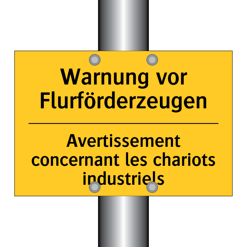 Warnung vor Flurförderzeugen - Avertissement concernant les chariots  /.../