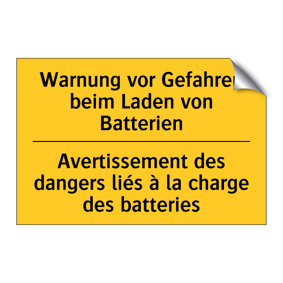 Warnung vor Gefahren beim Laden  /.../ - Avertissement des dangers liés  /.../