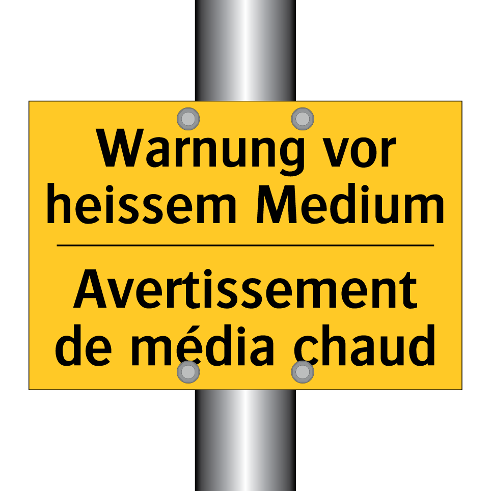 Warnung vor heissem Medium - Avertissement de média chaud