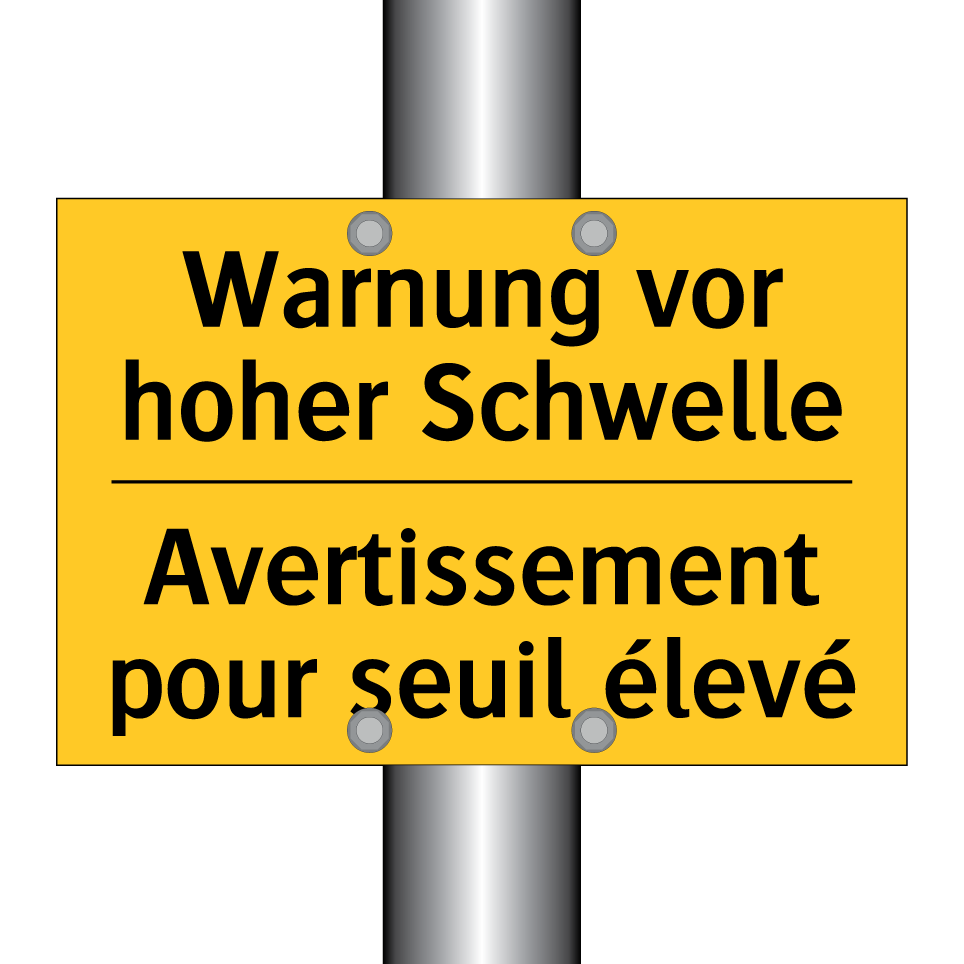 Warnung vor hoher Schwelle - Avertissement pour seuil élevé