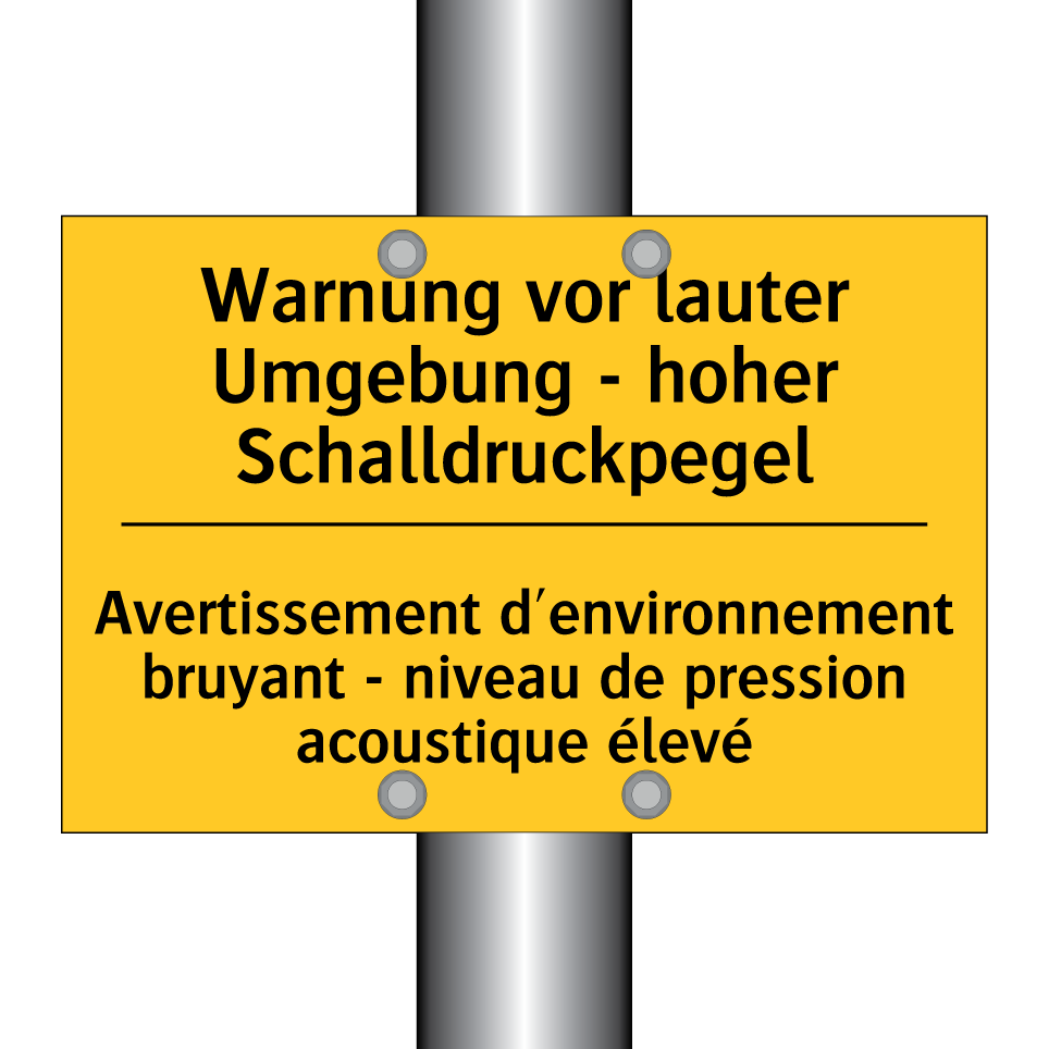 Warnung vor lauter Umgebung -  /.../ - Avertissement d'environnement  /.../
